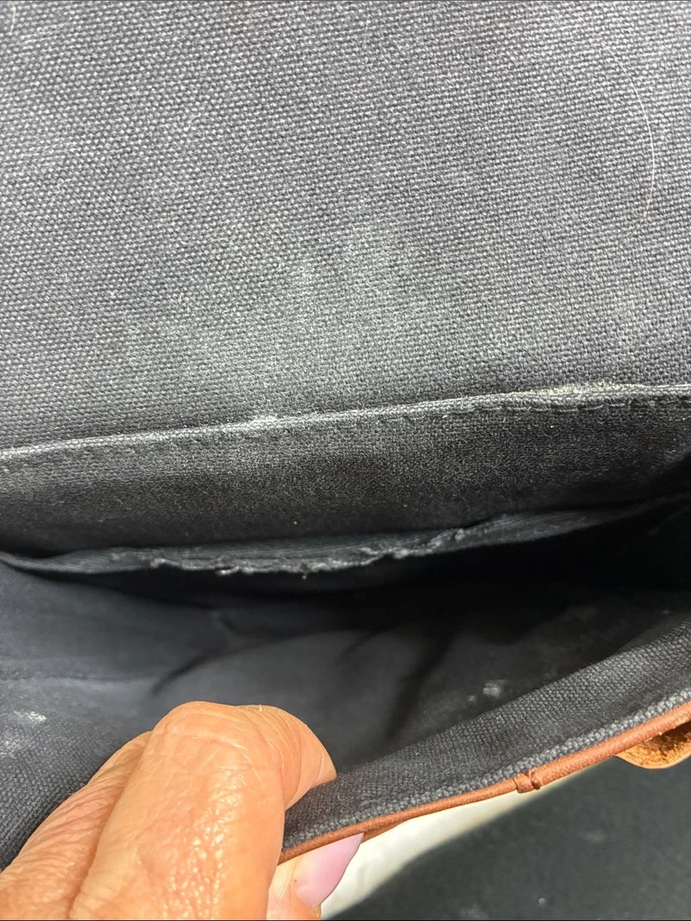 Eddie Bauer Brown Leather Messenger Crossbody